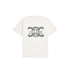 셀린느 Loose Cotton Jersey 로고 반팔 티셔츠