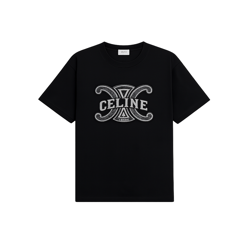 셀린느 Loose Cotton Jersey 로고 반팔 티셔츠