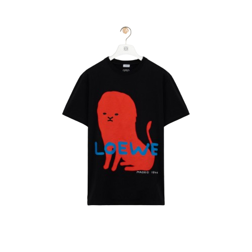 로에베 Regular fit cotton 반팔 티셔츠