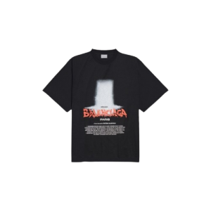 발렌시아가 Printed cotton-blend 반팔 티셔츠