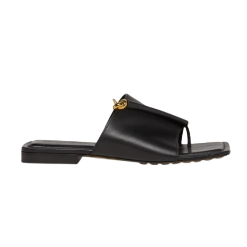 보테가베네타 Leather Knot Flat 샌들