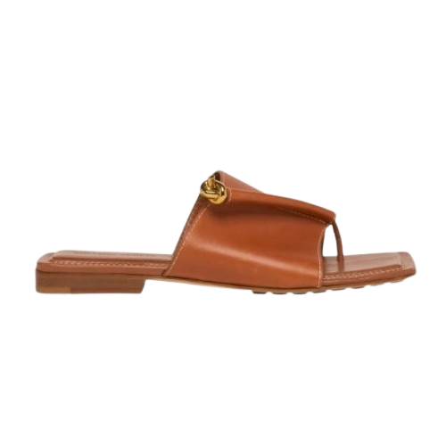보테가베네타 Leather Knot Flat 샌들