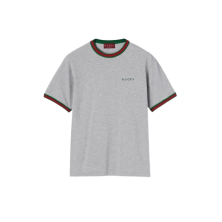 구찌 Cotton jersey with embroidery 반팔 티셔츠